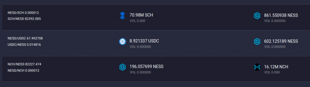 NESS DeFi Pools